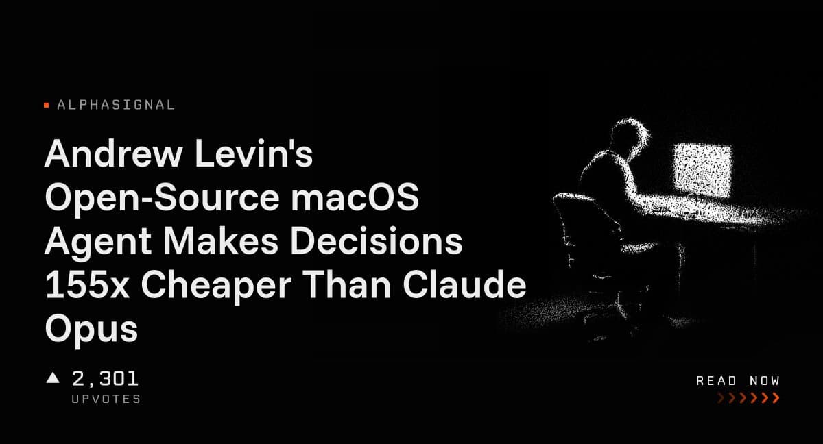 ایجنت متن‌باز اندرو لوین برای macOS؛ ۱۵۵ برابر ارزان‌تر از Claude Opus