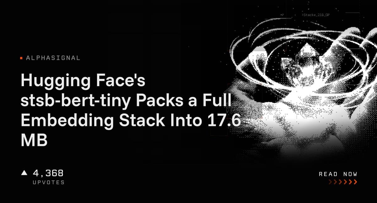 مدل stsb-bert-tiny در Hugging Face؛ پکیج کامل امبدینگ در حجم ۱۷٫۶ مگابایت