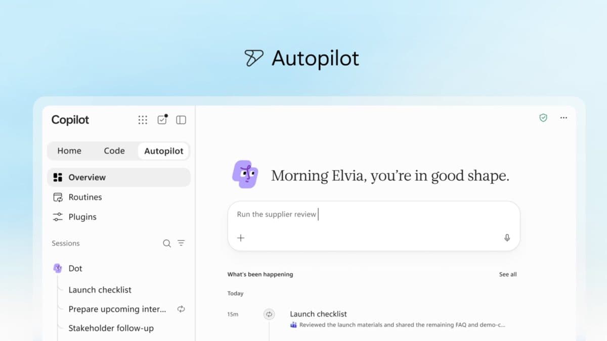 کارها را به خلبان خودکار بسپارید؛ مایکروسافت ایجنت هوش مصنوعی Autopilot را آماده عرضه کرد