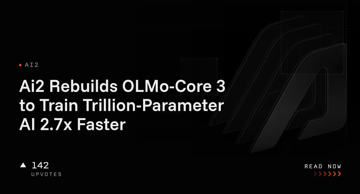 جهش ۲.۷ برابری در آموزش غول‌های هوش مصنوعی؛ مؤسسه Ai2 از OLMo-Core 3 رونمایی کرد