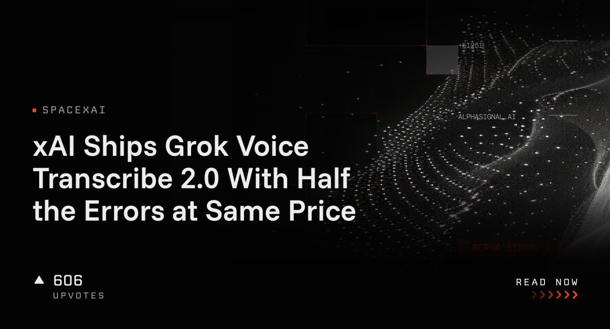 شرکت xAI از مدل Grok Voice Transcribe 2.0 با نصف خطای نسخه قبل و قیمت ثابت رونمایی کرد