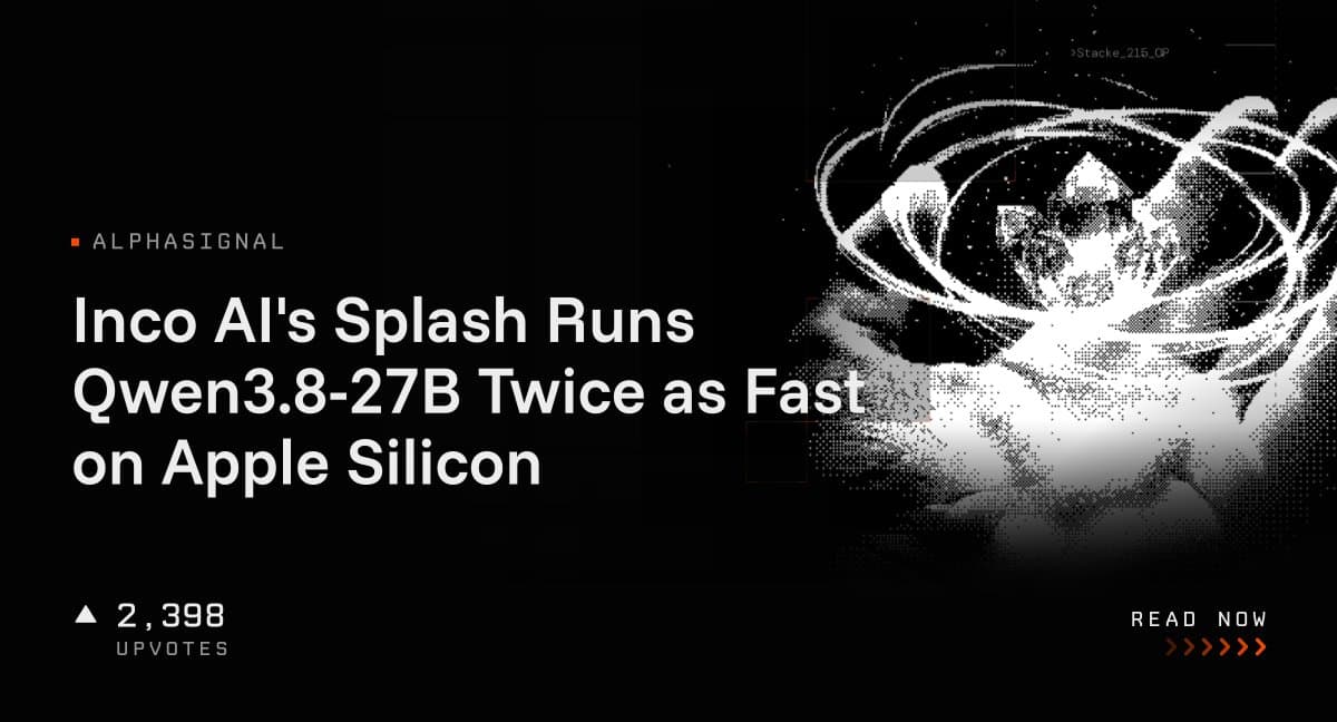 موتور Splash شرکت Inco AI مدل Qwen3.8-27B را دو برابر سریعتر روی تراشههای Apple Silicon اجرا میکند