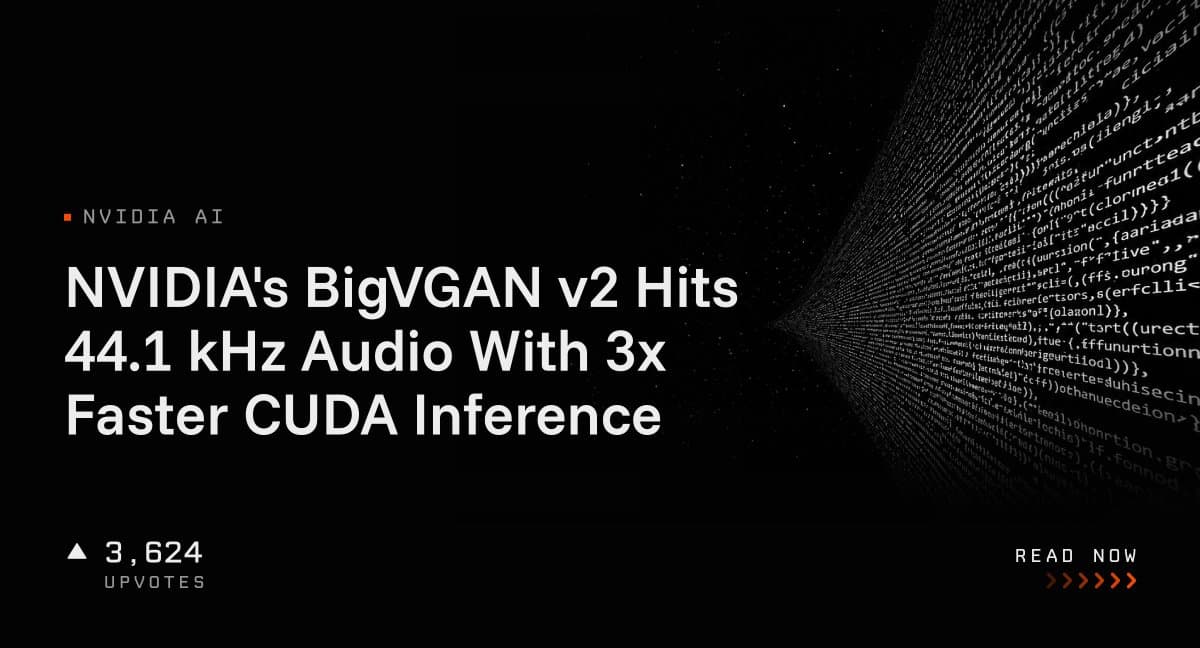 شاهکار صوتی جدید انویدیا: مدل BigVGAN v2 با کیفیت استودیویی و سرعت ۳ برابری از راه رسید