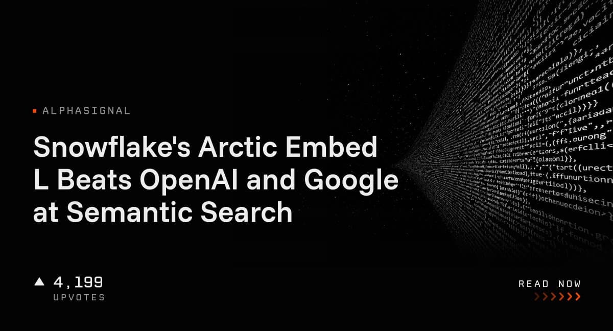 شاهکار اسنوفلیک در جستجوی معنایی؛ مدل جمعوجور Arctic Embed L بالاتر از اوپنایآی و گوگل ایستاد!